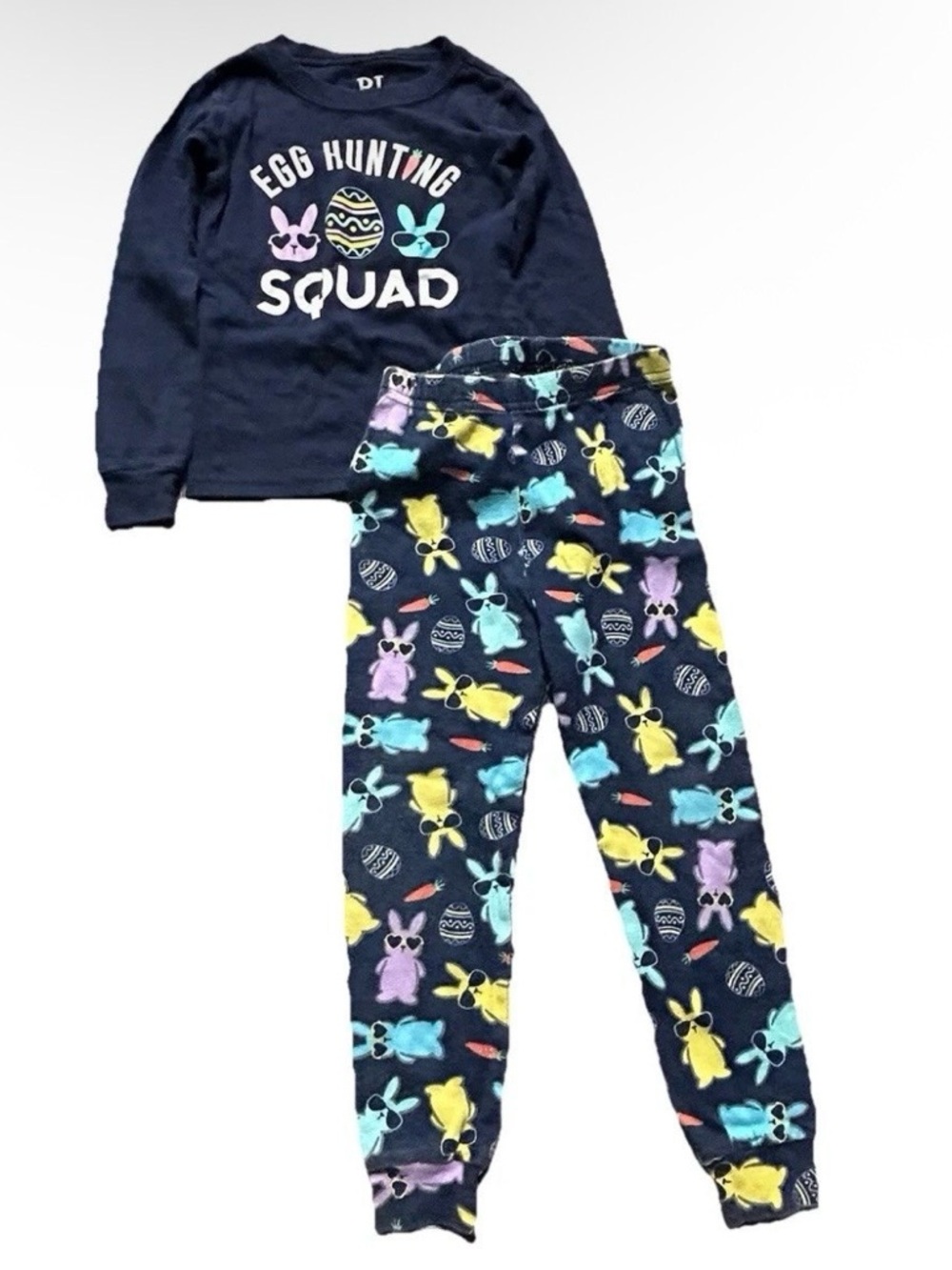 The Children’s Place Toddler Easter Egg Hunting Squad Pajama Set Size 3T - Picture 1 of 3
